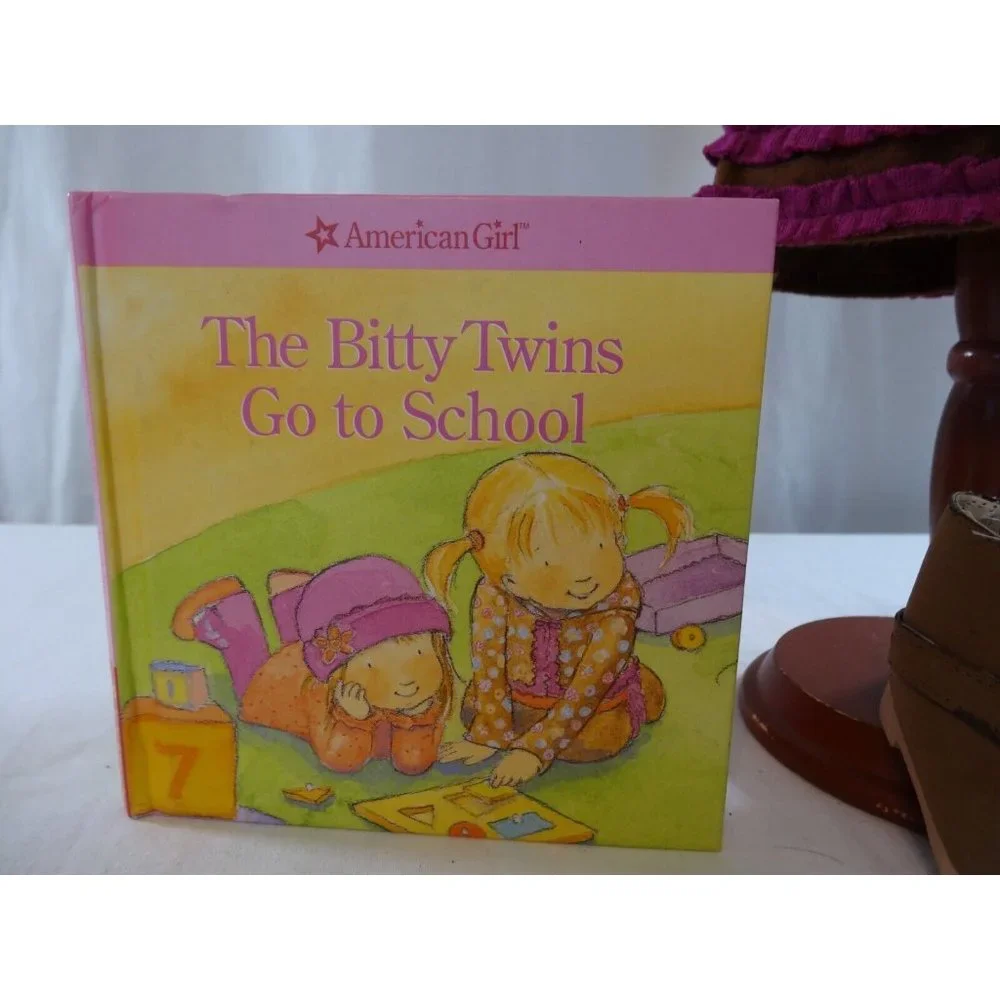 American Girl Bitty Baby Twin School Time Skirt Outfit With Book‎